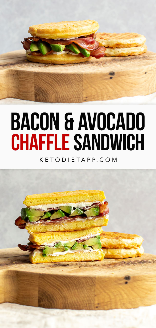 Bacon & Avocado Chaffle Sandwich