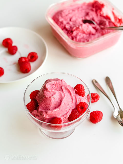Raspberry Collagen Blender Ice Cream