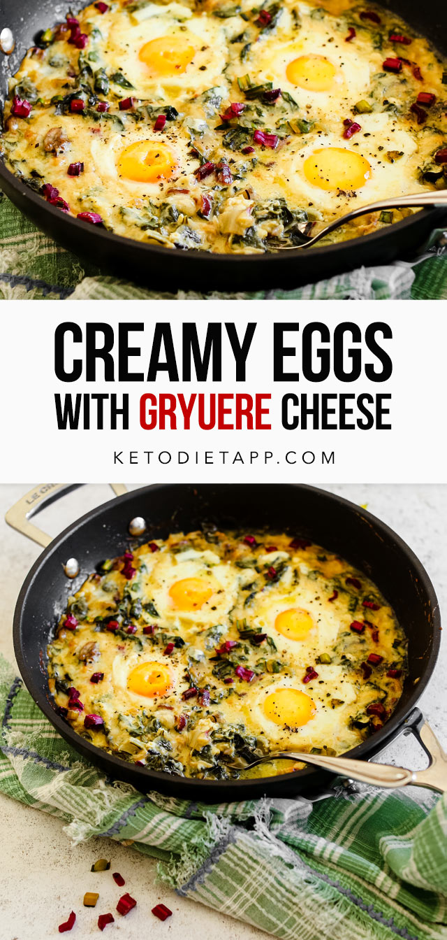 Creamy Eggs with Gruyere Cheese