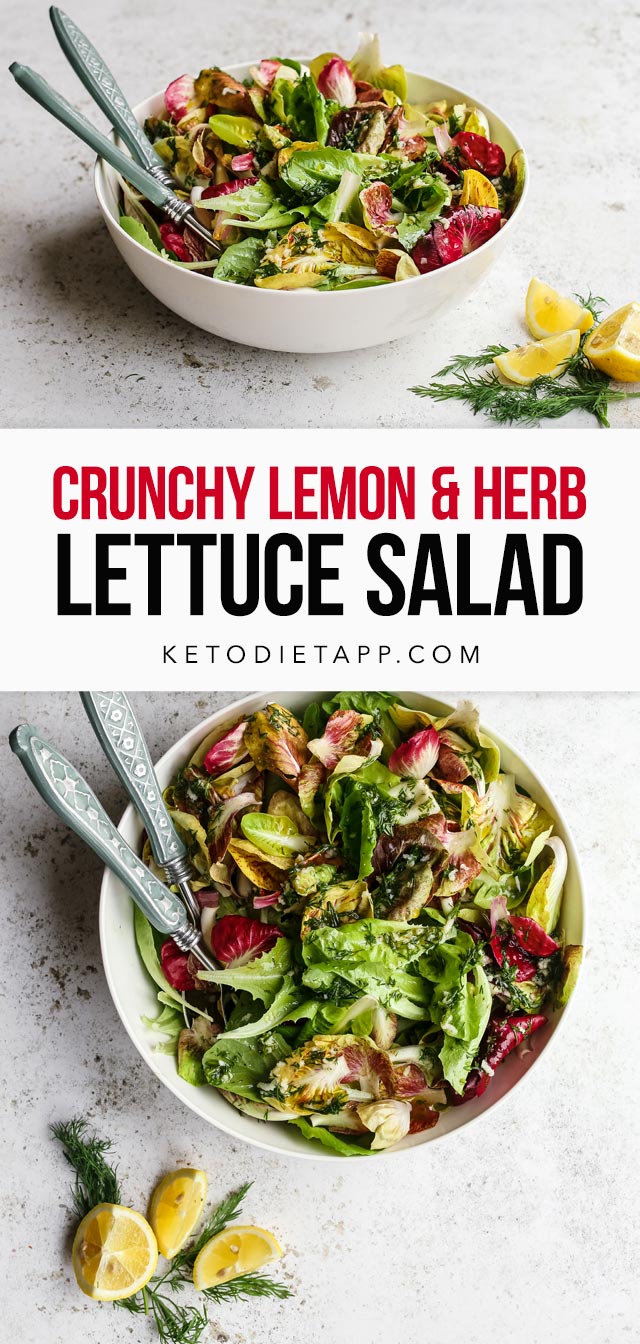 Crunchy Lemon & Herb Lettuce Salad