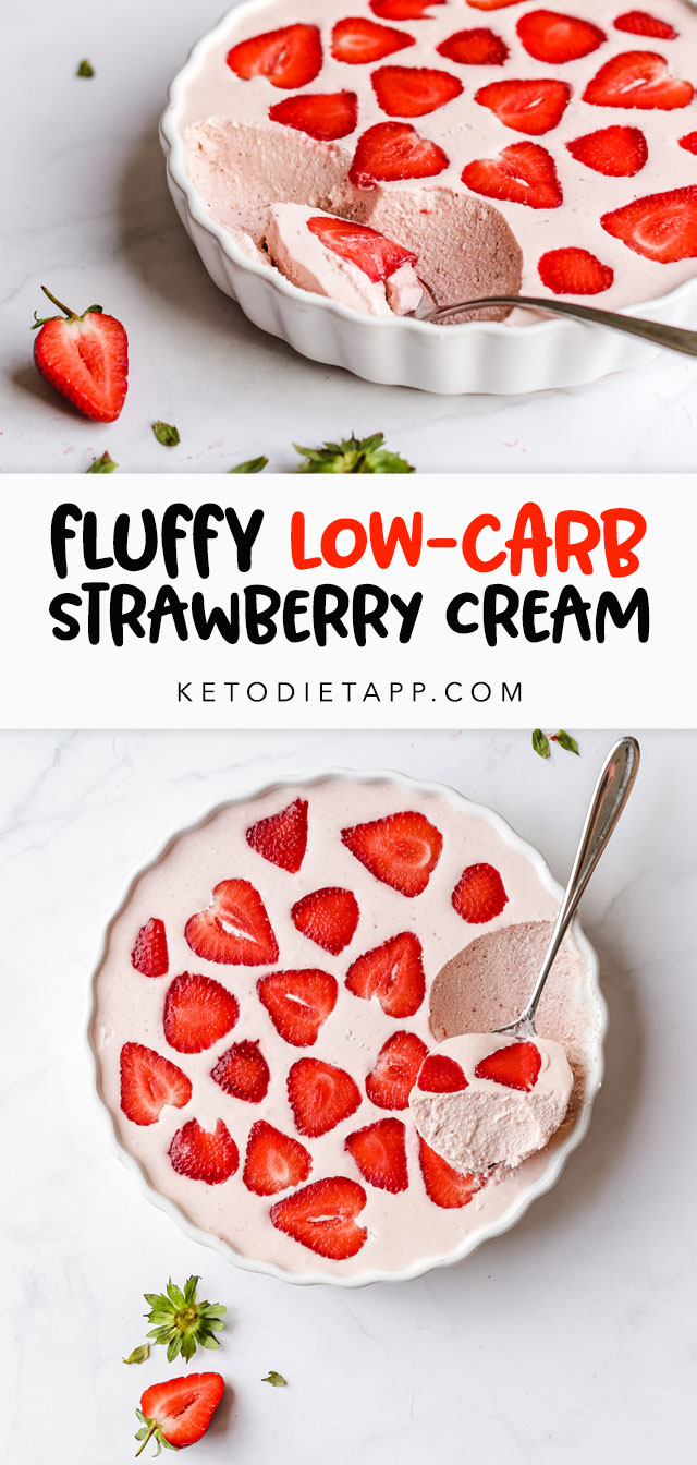 Fluffy Keto Strawberry Cream