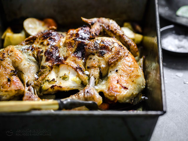 Ginger & Lime Spatchcock Chicken