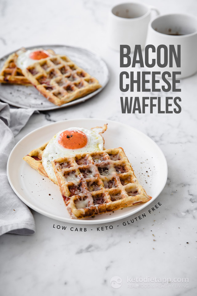 Keto Bacon & Cheese Waffles