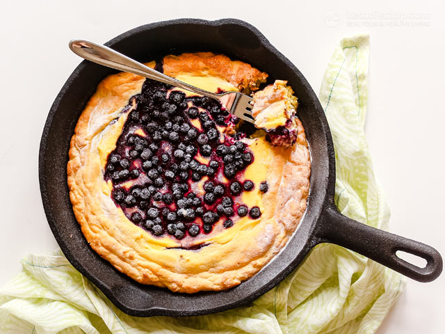 Low-Carb Blueberry Skillet Danish