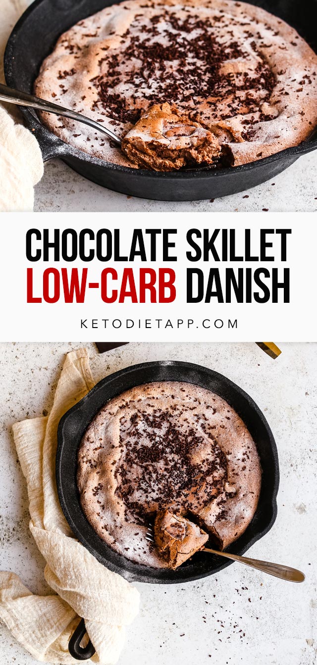 Low-Carb Chocolate Skillet Danish