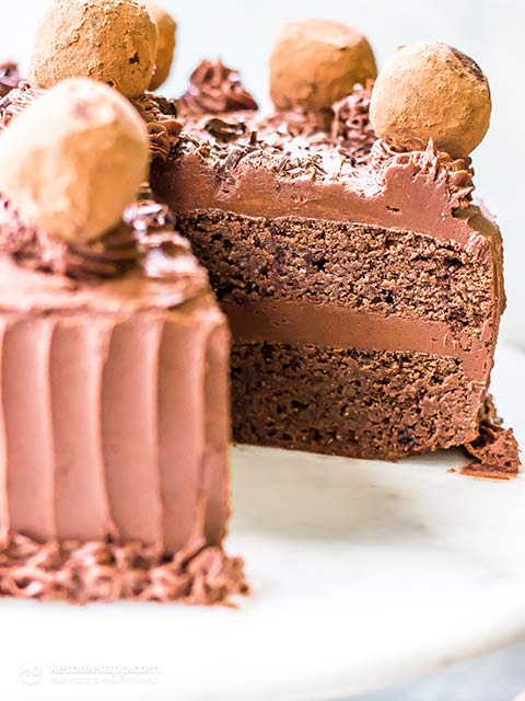 Low-Carb Chocolate Truffle Cake
