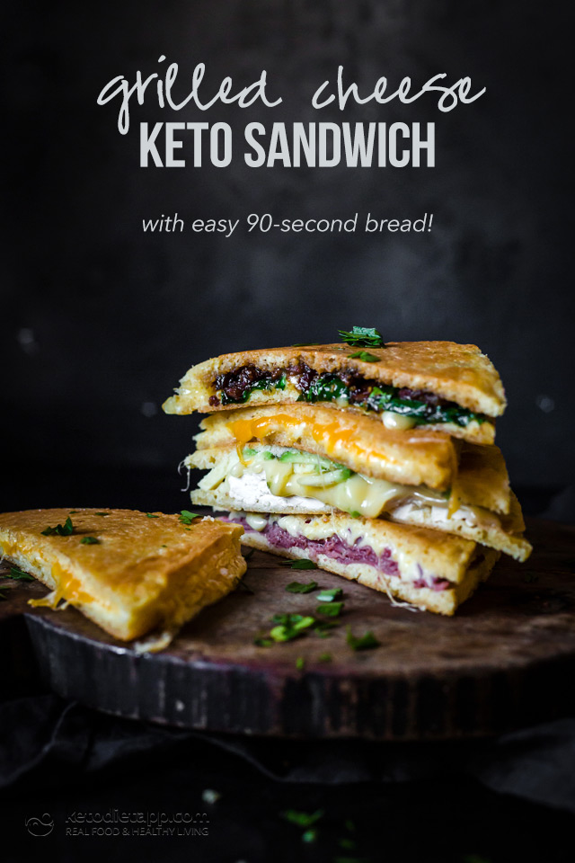 Low-Carb Quick Grilled Cheese Sandwich