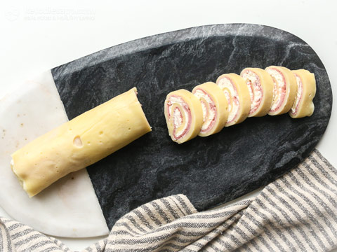 Ham & Cheese Horseradish Roll-Ups