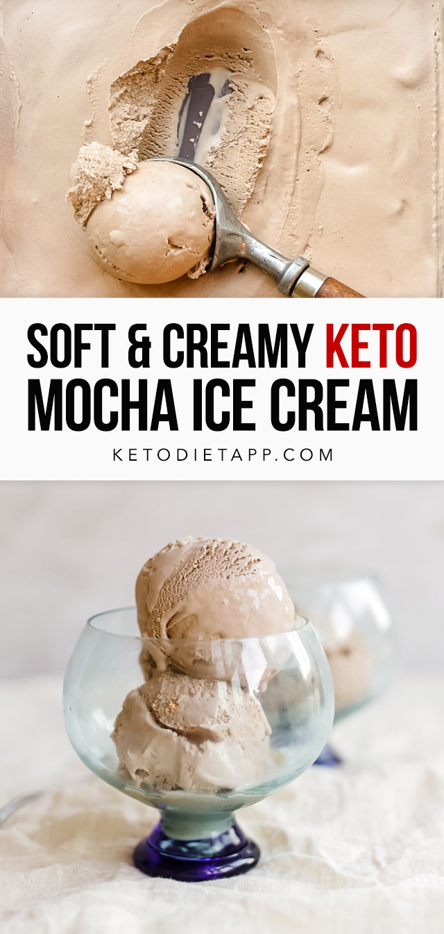 Soft & Creamy Keto Mocha Coffee Ice Cream