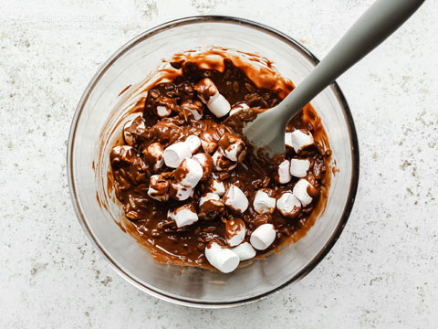 Keto "Rice" Krispie Marshmallow Chocolate Clusters