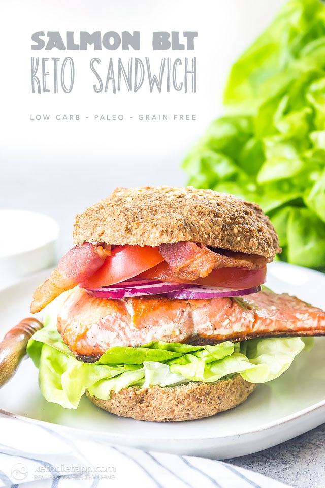 Salmon BLT Keto Sandwich