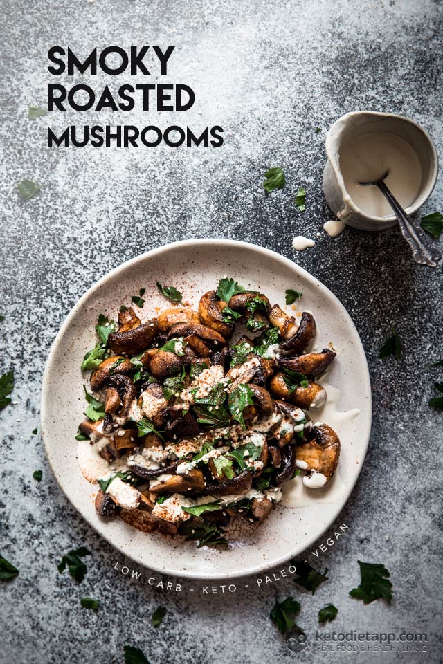 Low-Carb Smoky Roasted Mushrooms