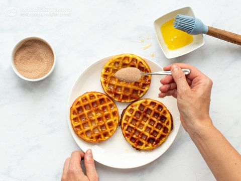 The Best Ever Keto Snickerdoodle Chaffles
