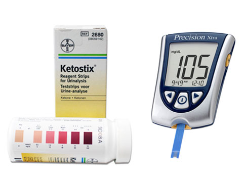 Ketostix (urine test strips) vs. Blood ketone meter