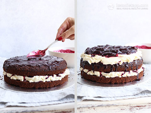 Low-Carb Black Forest Chocolate Cake