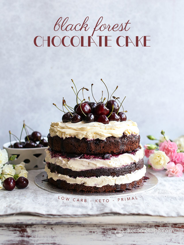 Low-Carb Black Forest Chocolate Cake