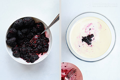 Low-Carb Blackberry Lavender Ice Cream