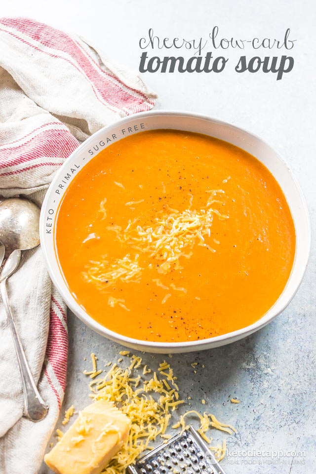 Cheesy Low-Carb Tomato Soup