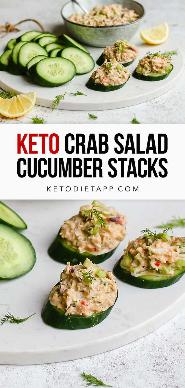 Crab Salad Cucumber Stacks