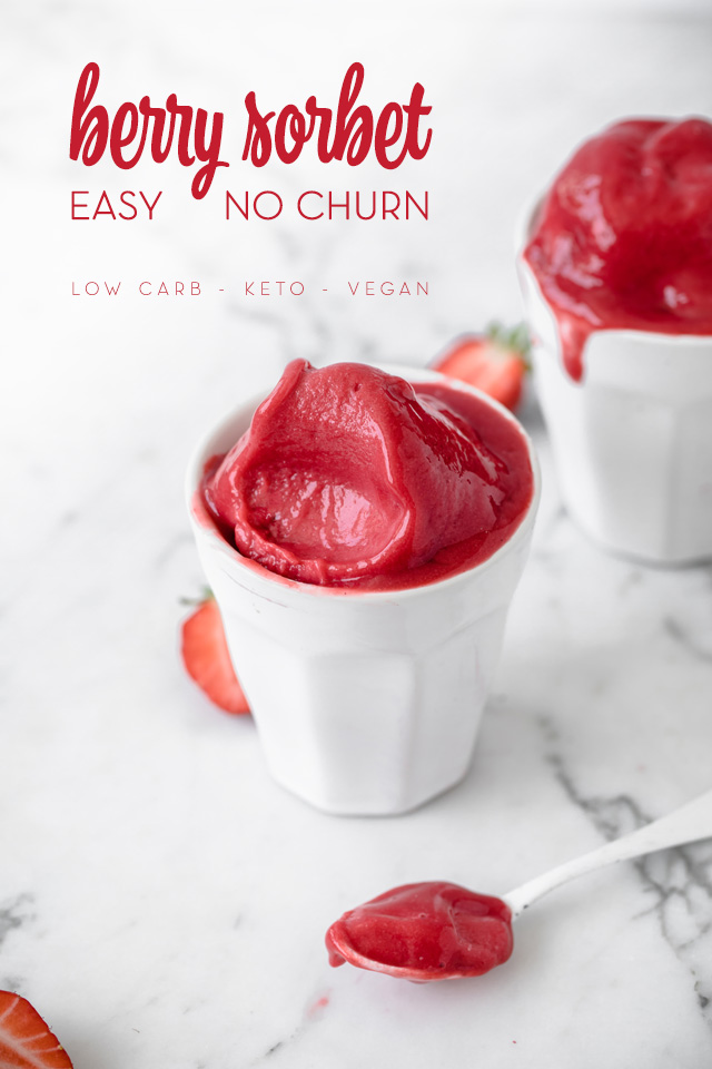 No-Churn Low-Carb Berry Sorbet