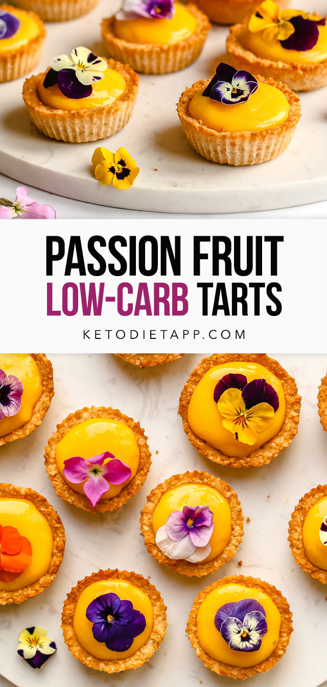 Low-Carb Passion Fruit Tartlets
