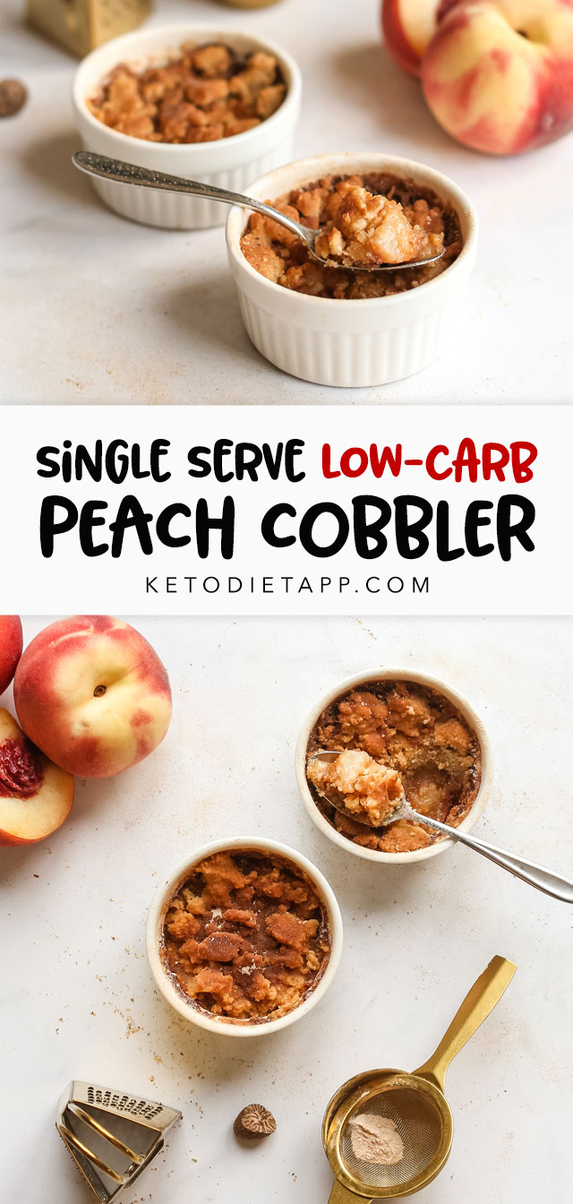 Low-Carb Single Serve Peach Cobbler