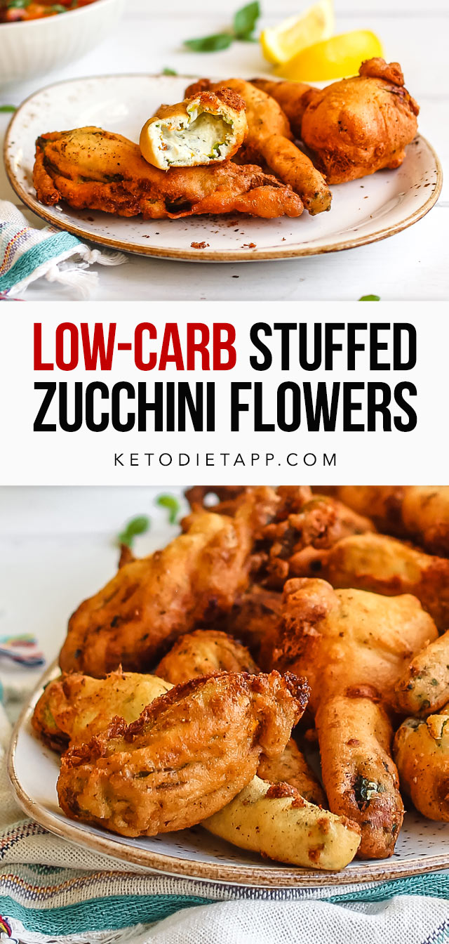 Low-Carb Stuffed Zucchini Flowers