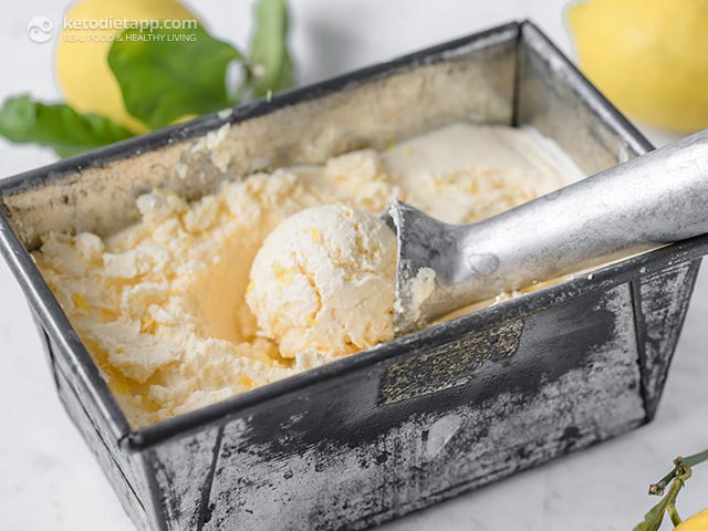 No-Churn Low Carb Lemon Ice Cream