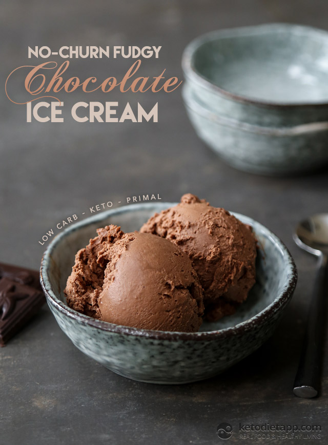 No-Churn Keto Chocolate Ice Cream