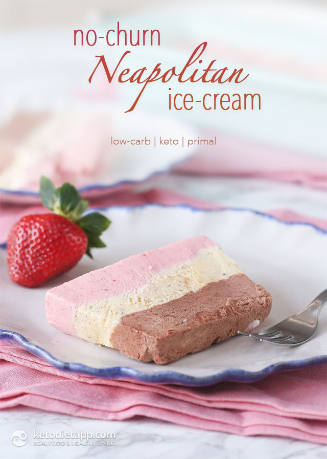 Keto Neapolitan Ice-Cream