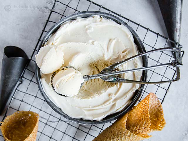 Soft & Creamy Keto Vanilla Ice Cream