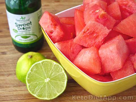 Low-Carb Watermelon & Lime Sorbet