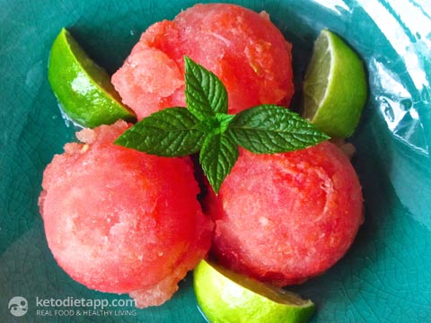 Low-Carb Watermelon & Lime Sorbet